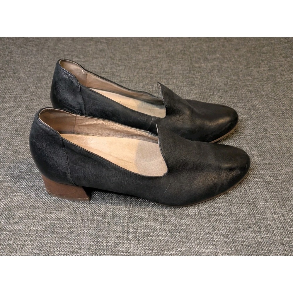 Dansko Preston Women's Leather Slip On Pumps Black EU 40 US 9.5 Heels Shoes